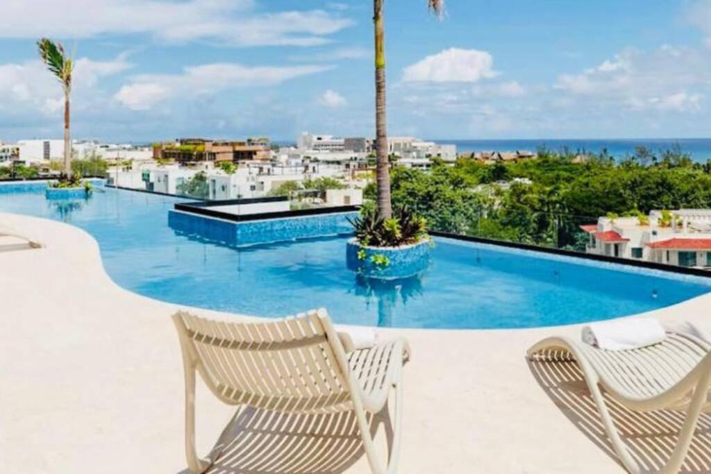 Apartamento Departamento nuevo con vista al mar Playa del Carmen Exterior foto