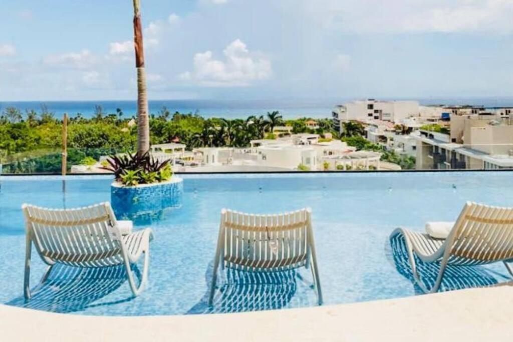 Apartamento Departamento nuevo con vista al mar Playa del Carmen Exterior foto
